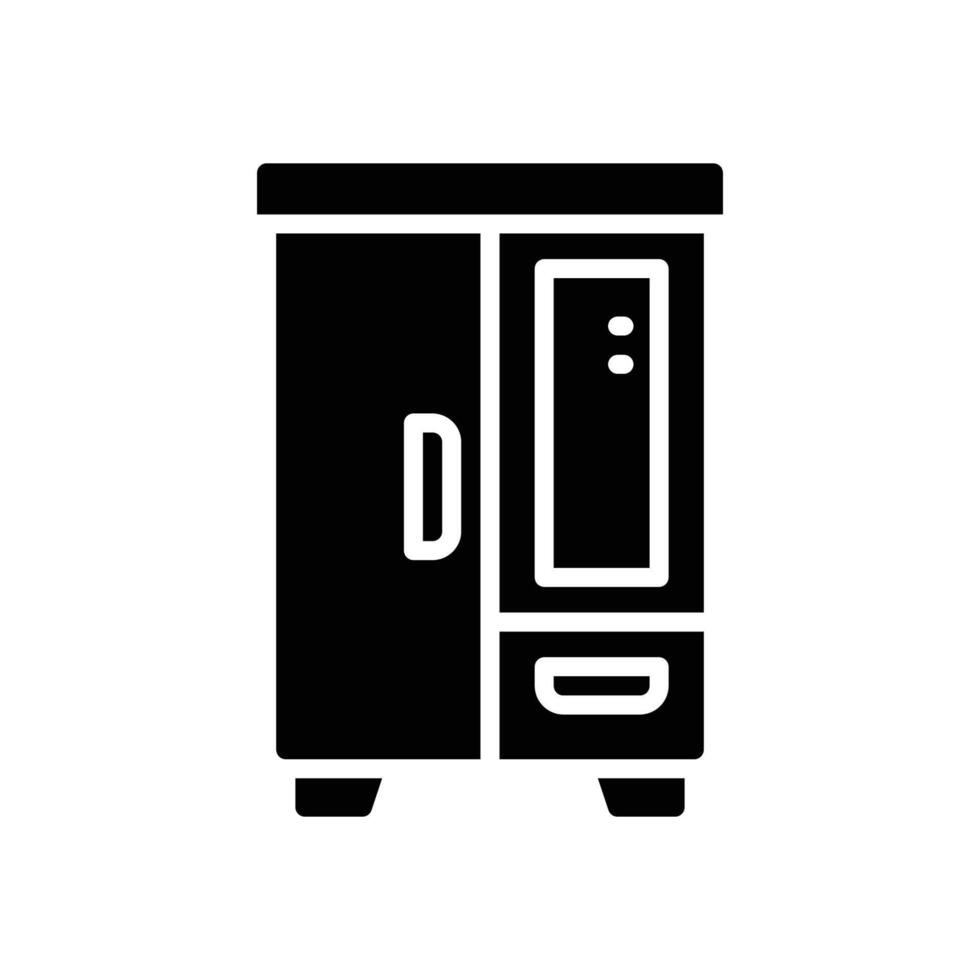 closet solid icon vector