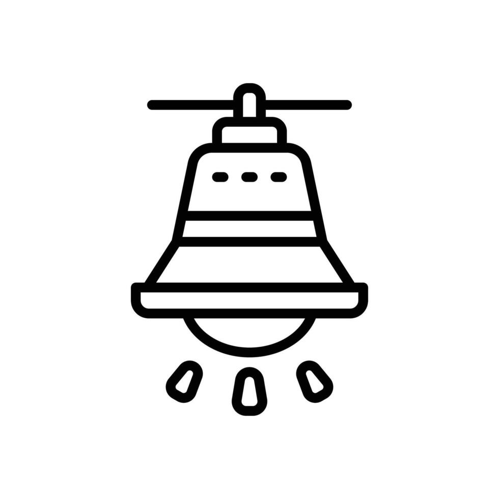 lamp line icon vector