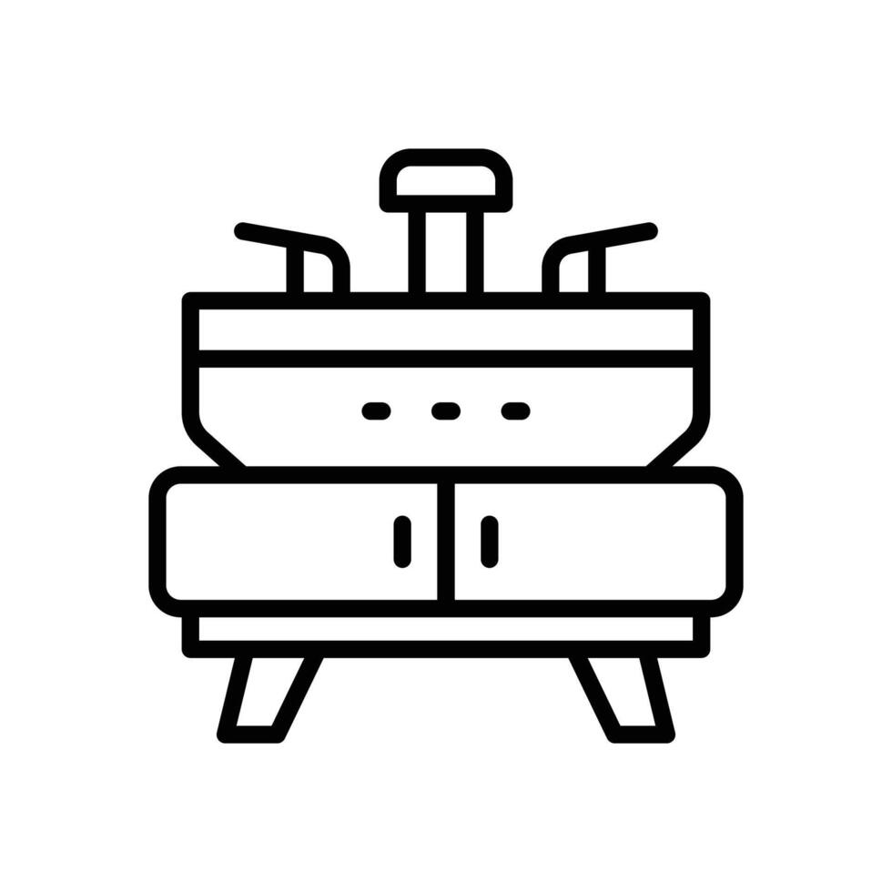 sink line icon vector