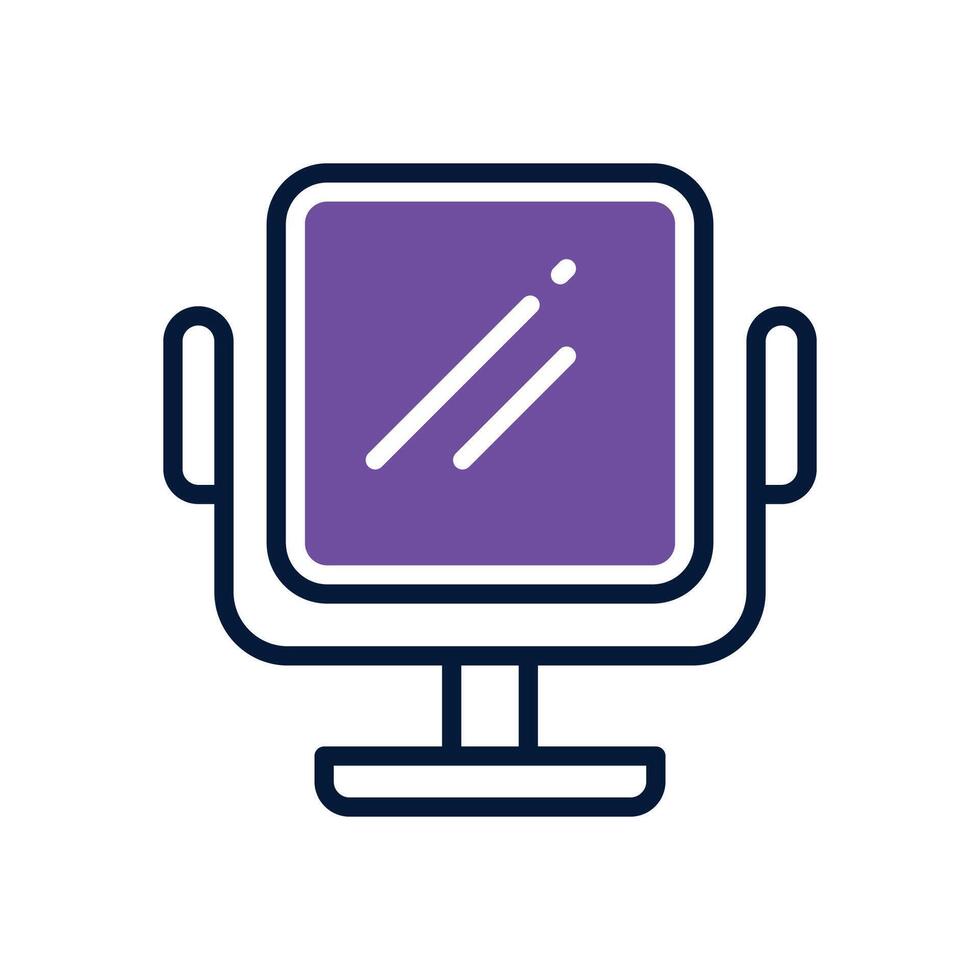mirror dual tone icon vector