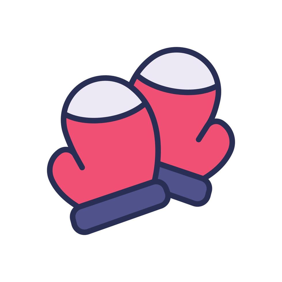 kitchen glove filled color icon for your website, mobile, presentation, and logo design. vector