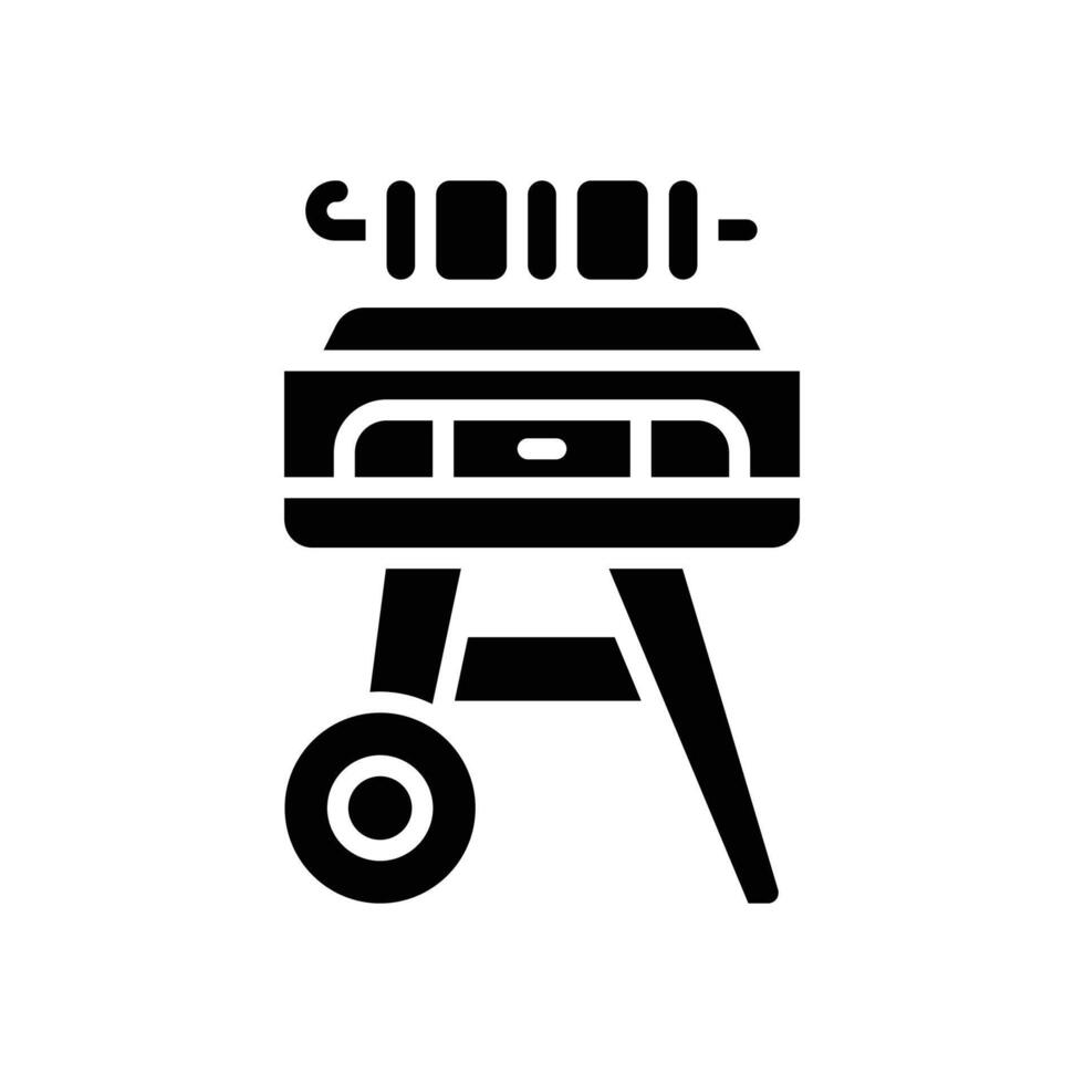 barbeque glyph icon for your website, mobile, presentation, and logo design. vector