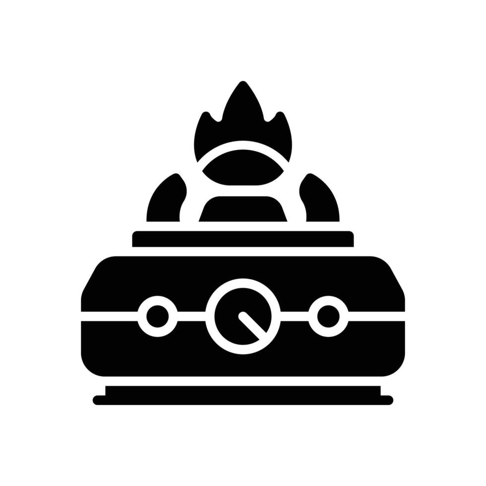 stove glyph icon for your website, mobile, presentation, and logo design. vector