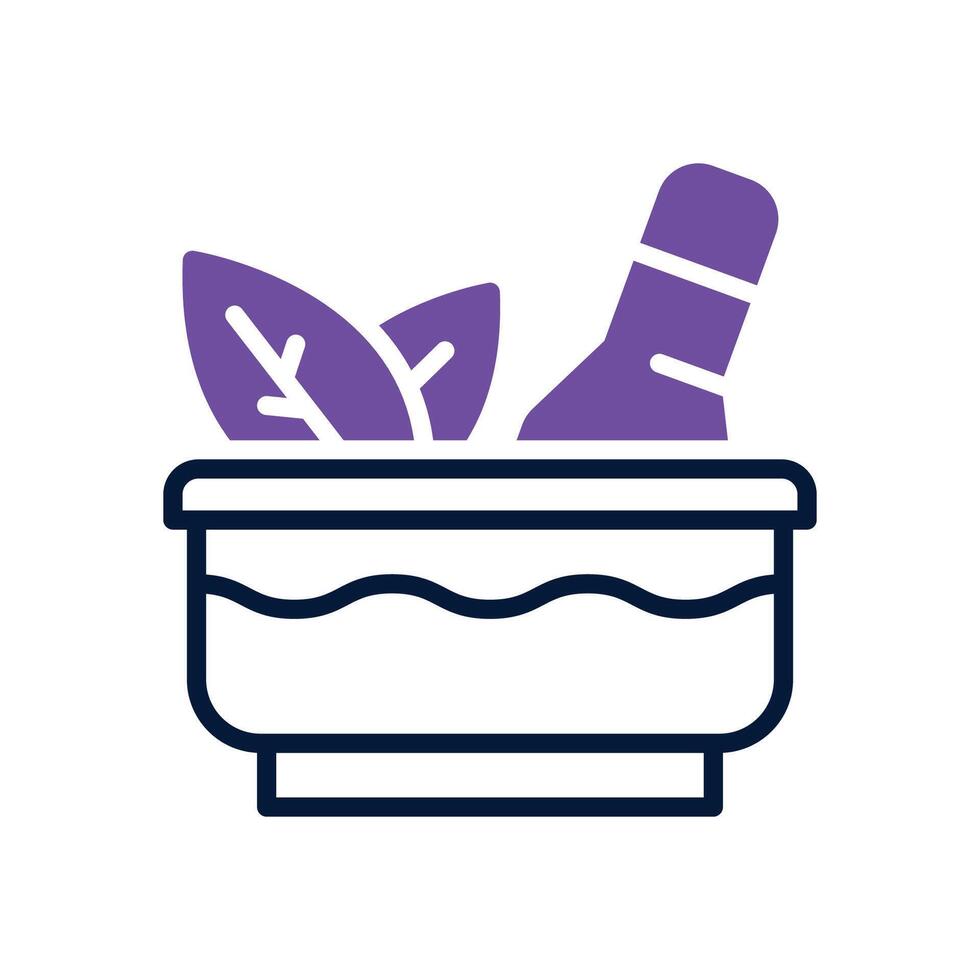 mortar dual tone icon for your website, mobile, presentation, and logo design. vector