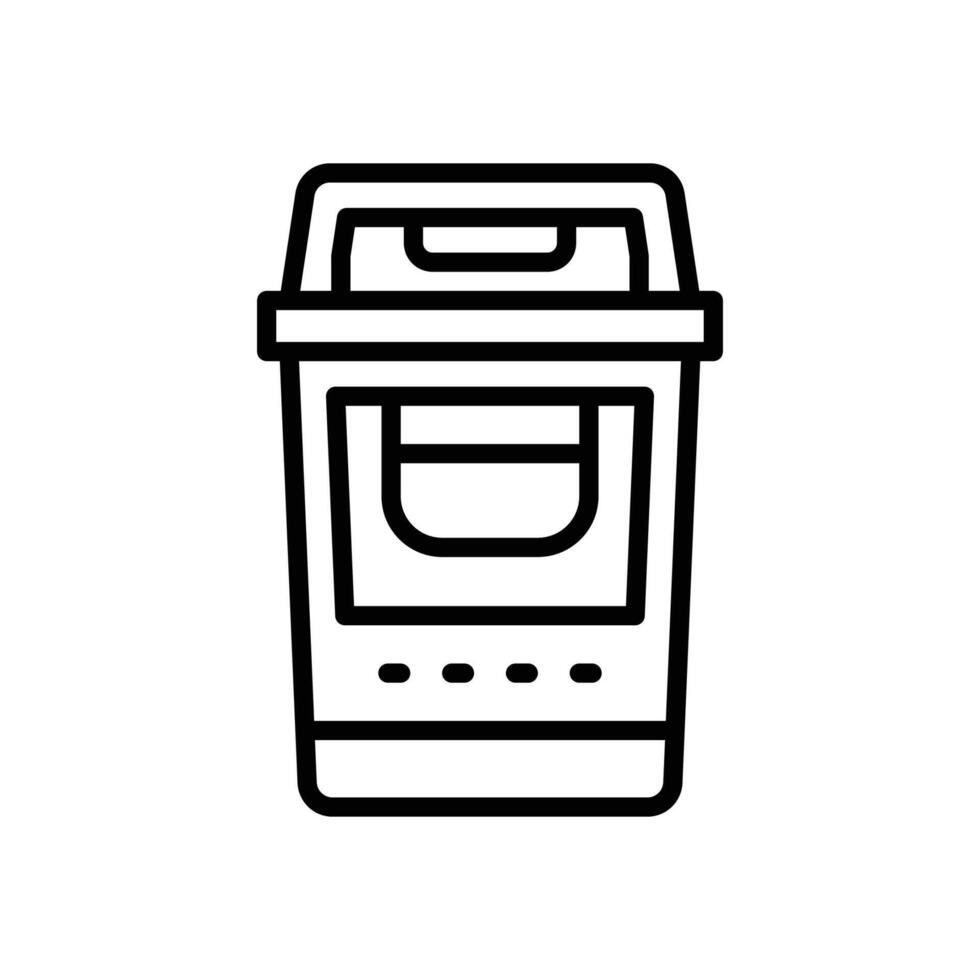 trash line icon for your website, mobile, presentation, and logo design. vector
