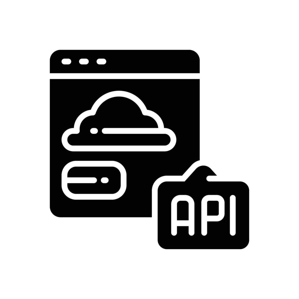 api solid for your website, mobile, presentation, and logo design. vector
