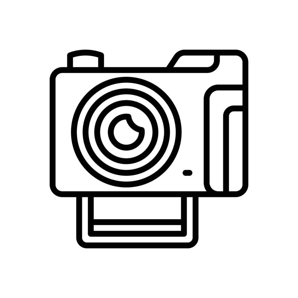 camera line for your website, mobile, presentation, and logo design. vector