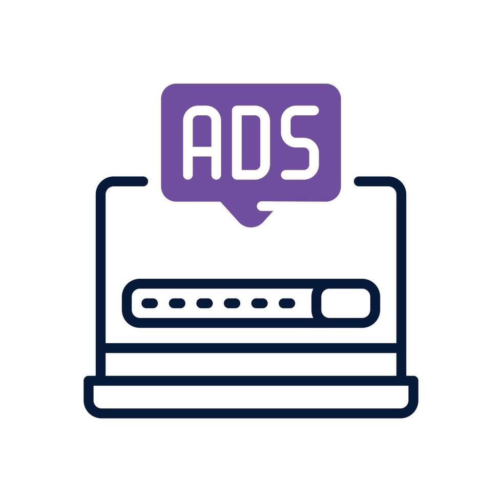 ads dual tone for your website, mobile, presentation, and logo design. vector