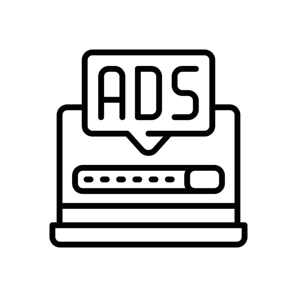 ads line for your website, mobile, presentation, and logo design. vector