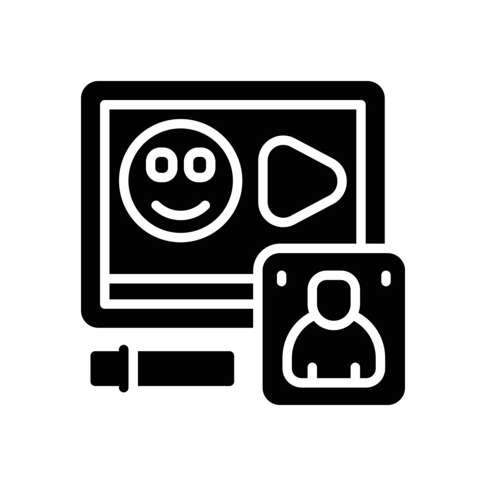 streaming solid for your website, mobile, presentation, and logo design. vector