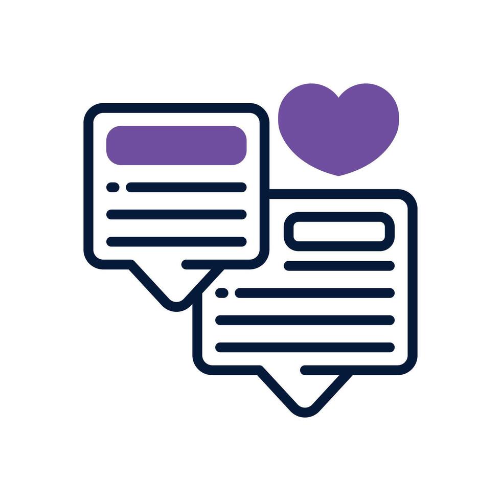chat box dual tone for your website, mobile, presentation, and logo design. vector
