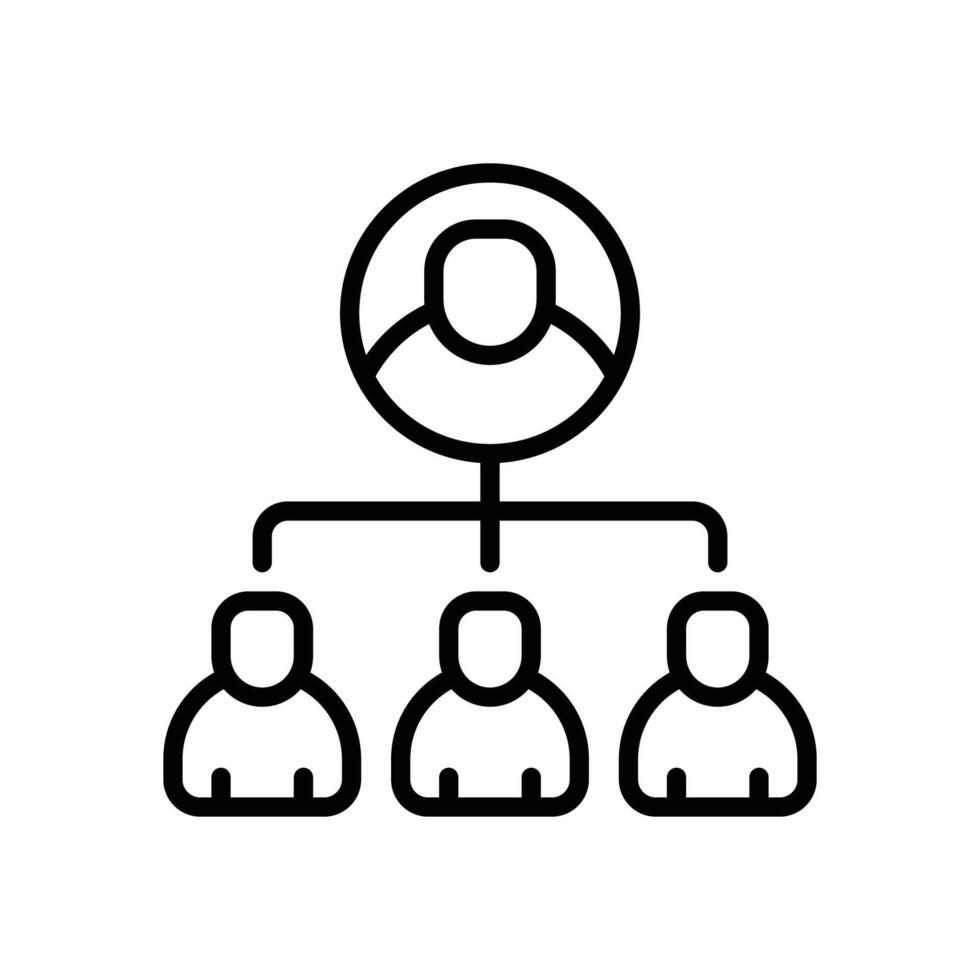 organization line icon for your website, mobile, presentation, and logo design. vector