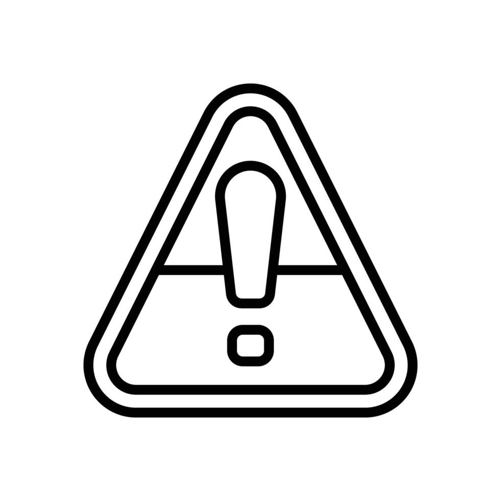 warning line icon for your website, mobile, presentation, and logo design. vector