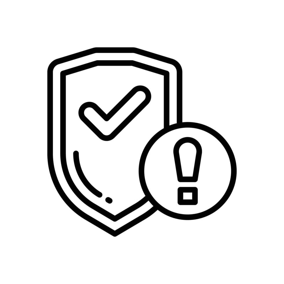 protection line icon for your website, mobile, presentation, and logo design. vector