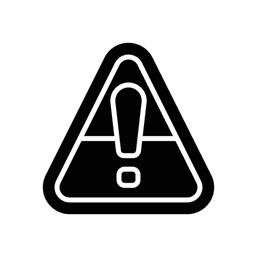 warning solid icon for your website, mobile, presentation, and logo design. vector