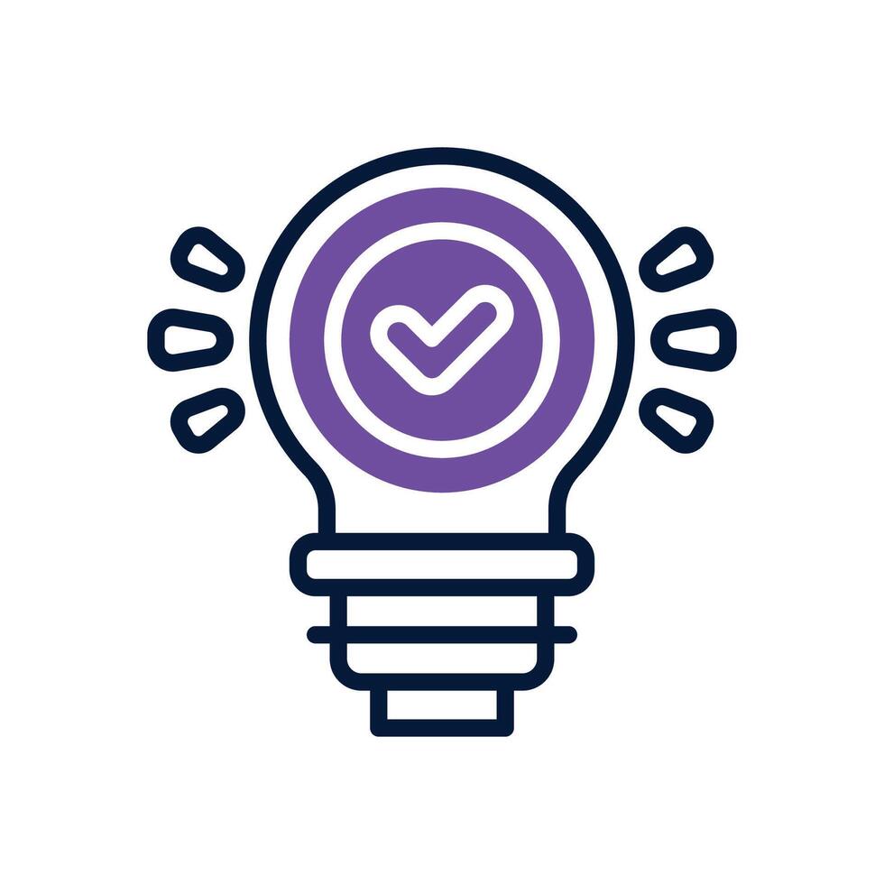 idea dual tone icon for your website, mobile, presentation, and logo design. vector