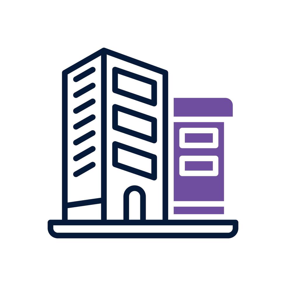 office dual tone icon for your website, mobile, presentation, and logo design. vector