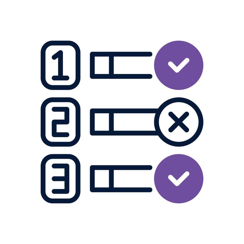 task priority dual tone icon for your website, mobile, presentation, and logo design. vector