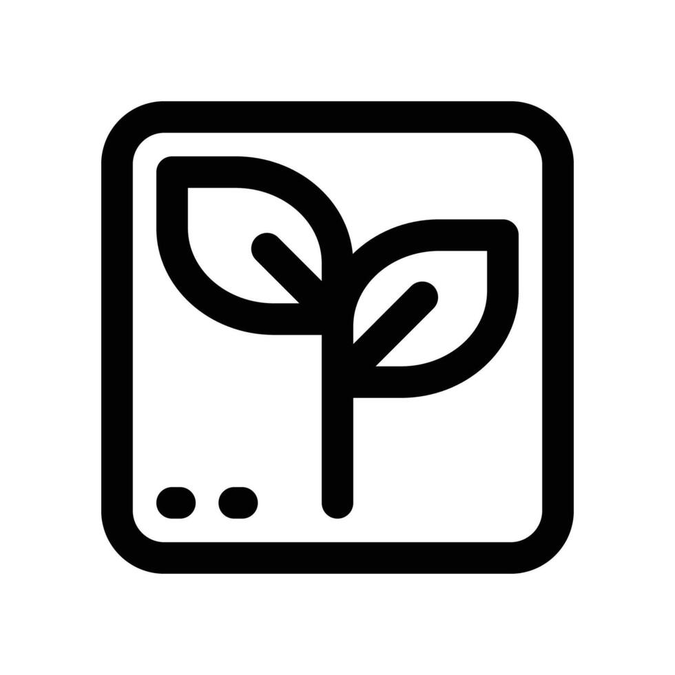 ecology line icon vector
