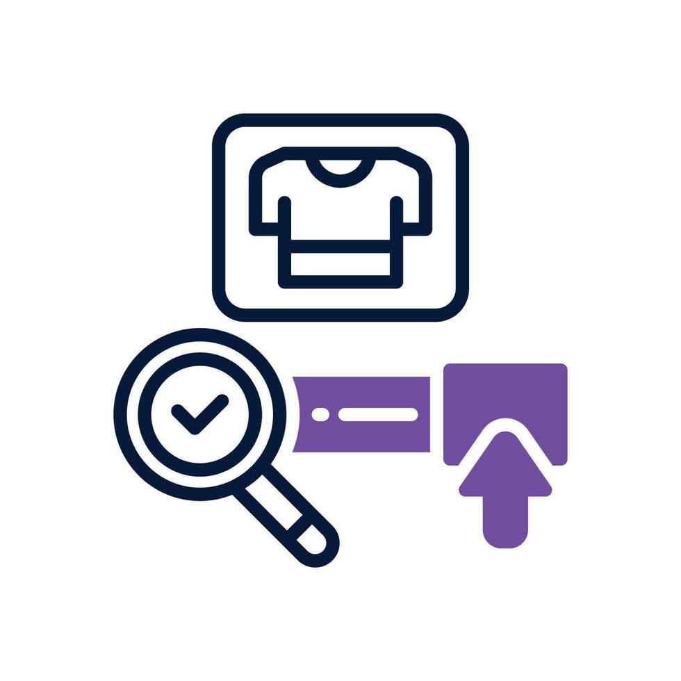 product search dual tone icon for your website, mobile, presentation, and logo design. vector