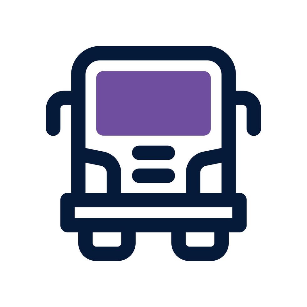 truck dual tone icon vector