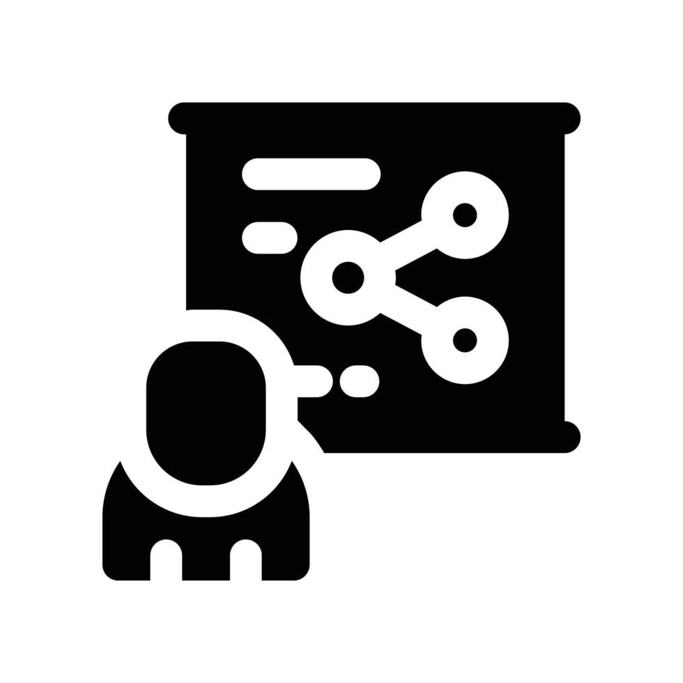 study solid icon vector