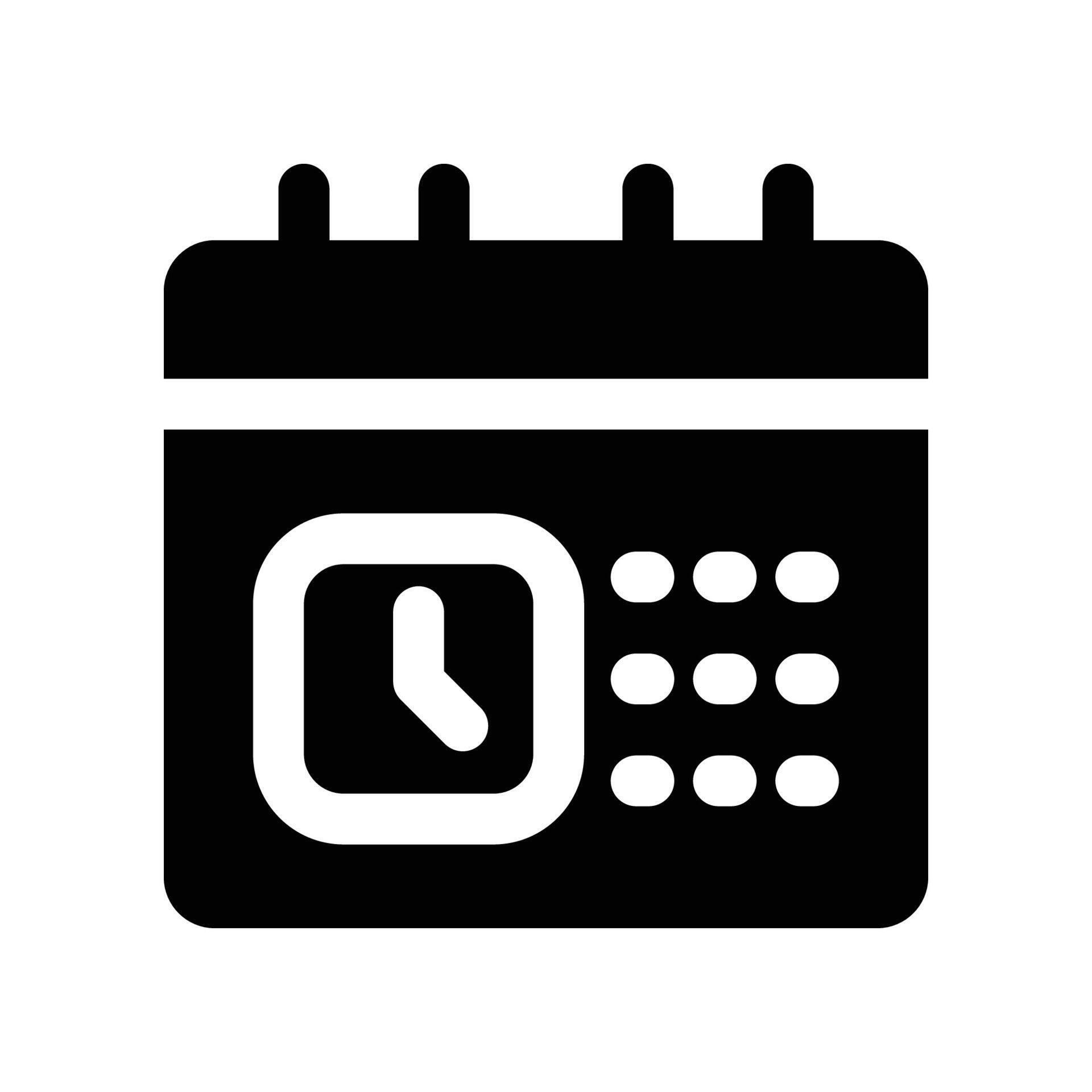 time table solid icon 55107850 Vector Art at Vecteezy