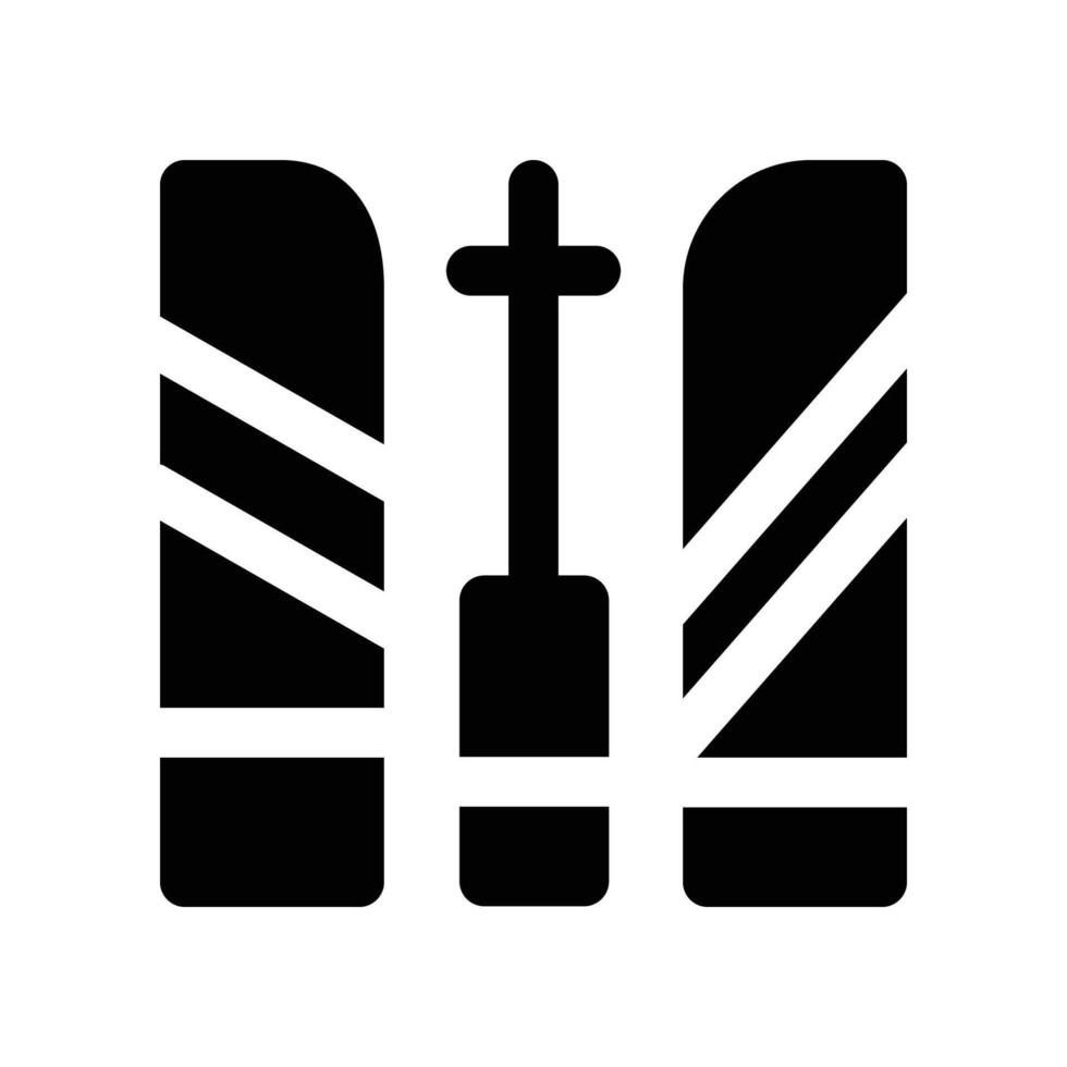 ski solid icon. icon for your website, mobile, presentation, and logo design. vector