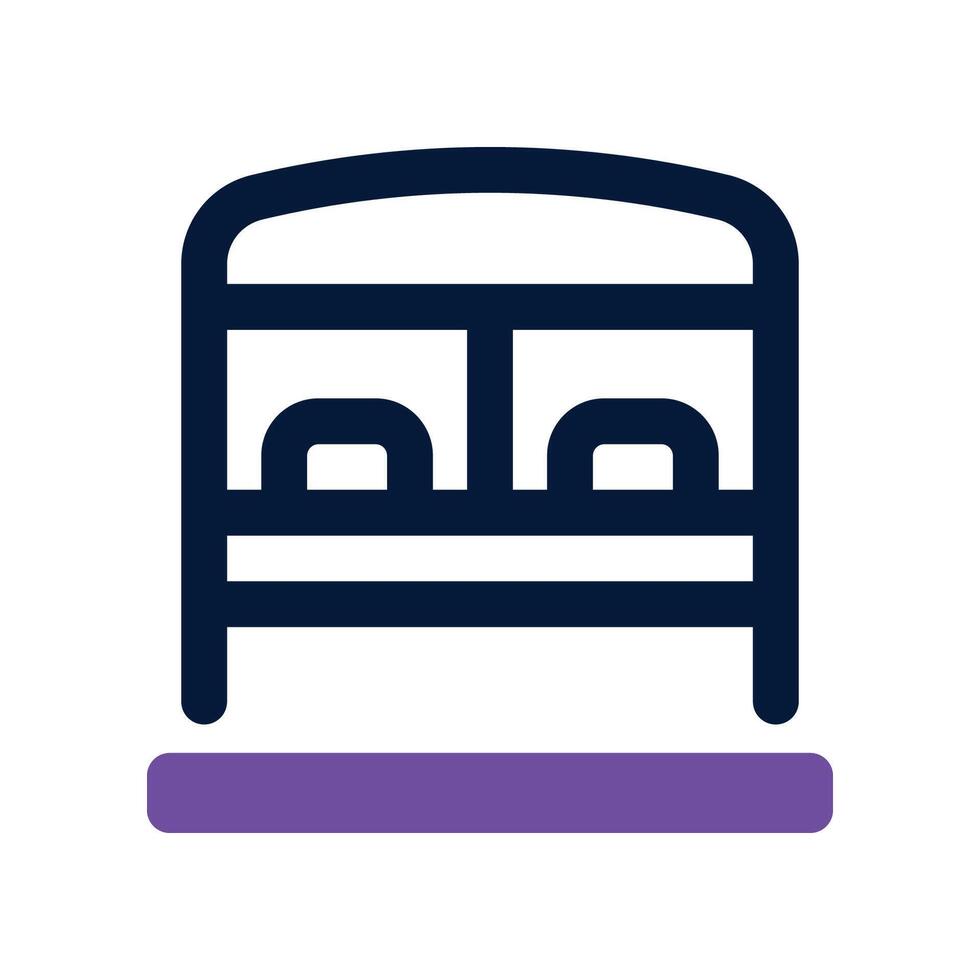 ticket office dual tone icon vector