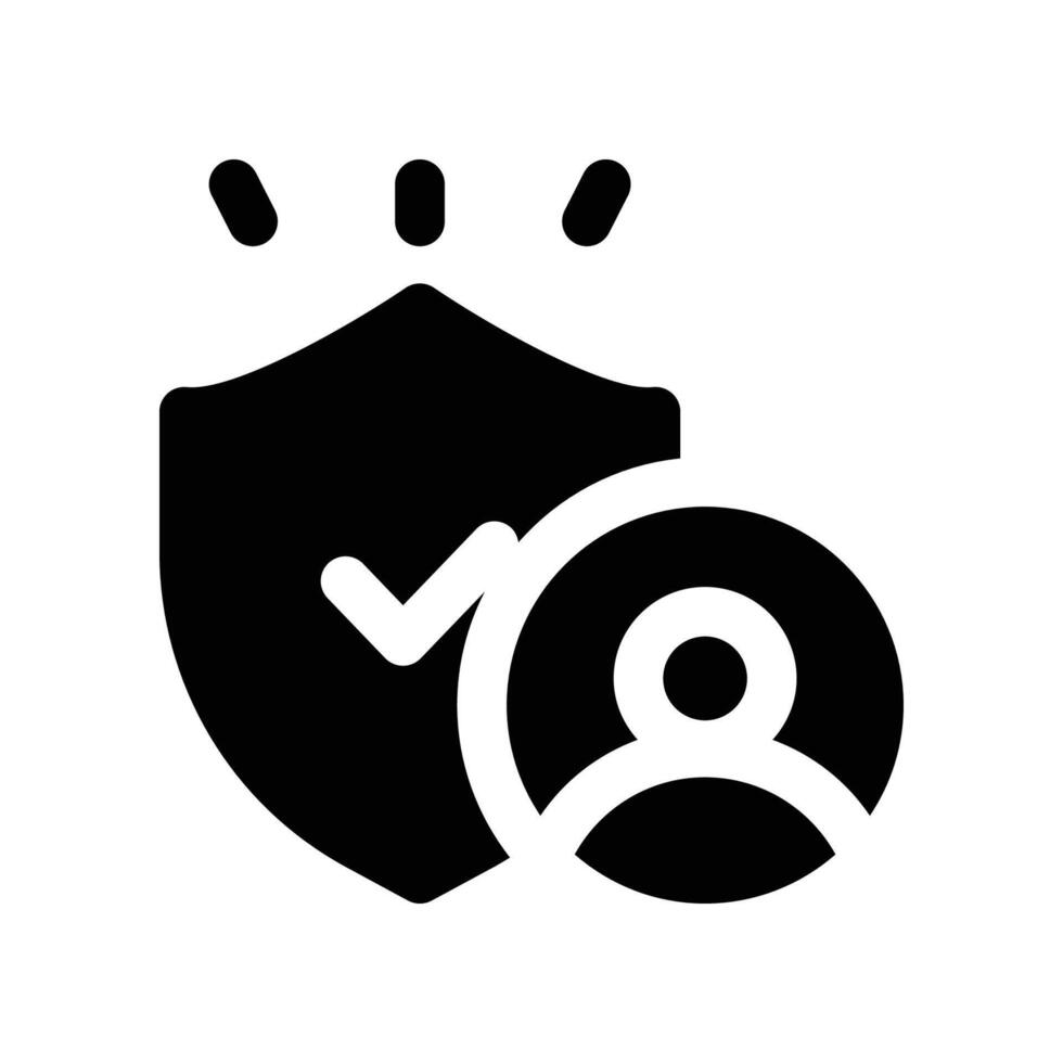 trust solid icon vector