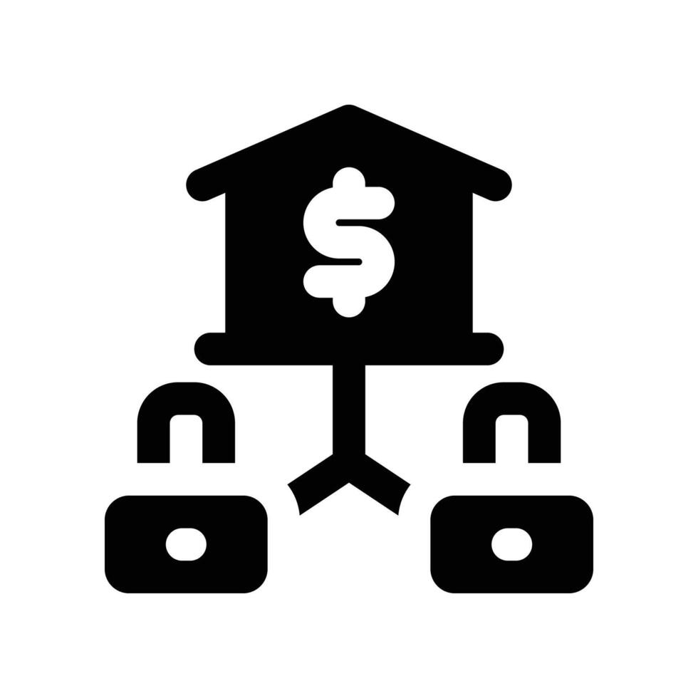 collateral solid icon vector