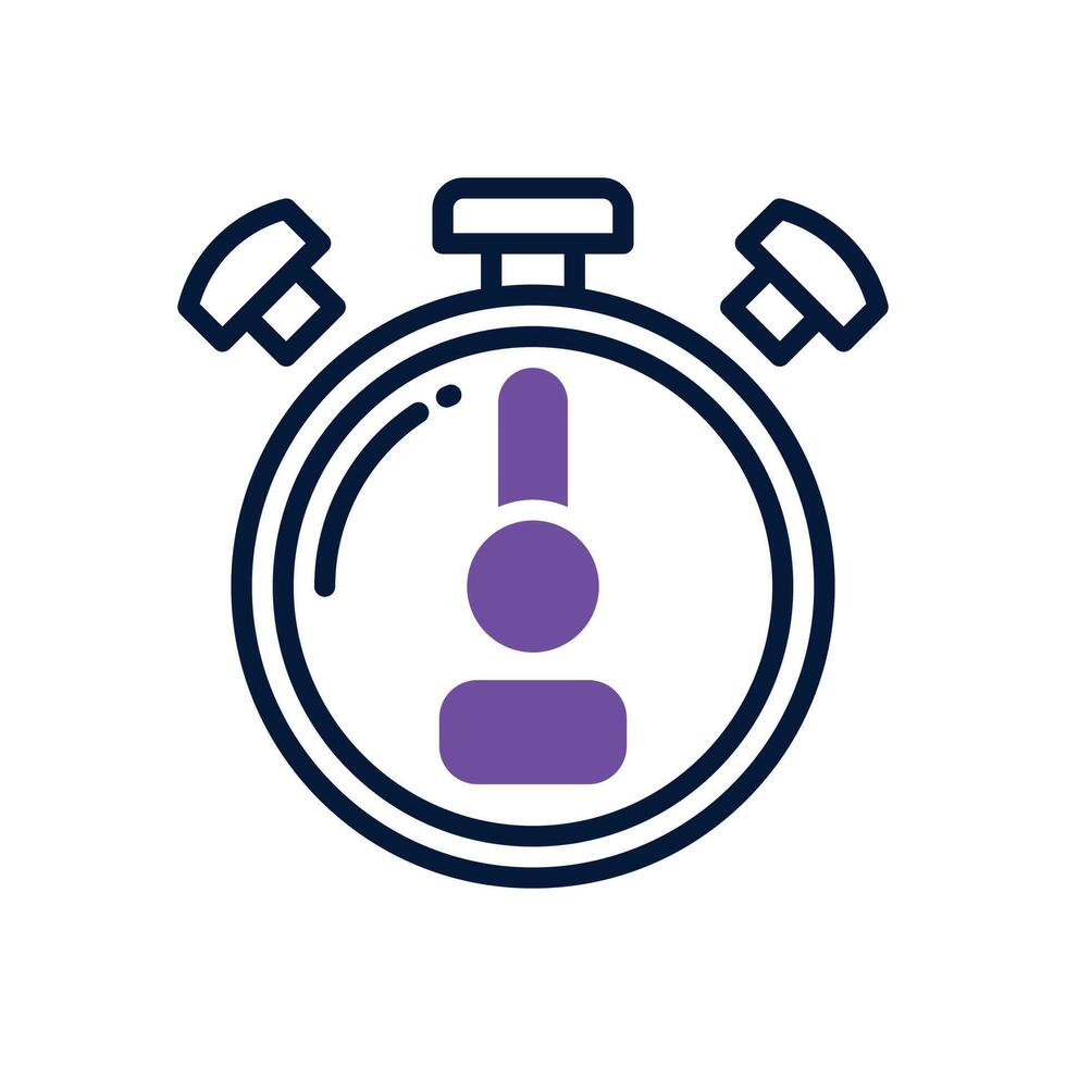 stopwatch dual tone icon for your website, mobile, presentation, and logo design. vector