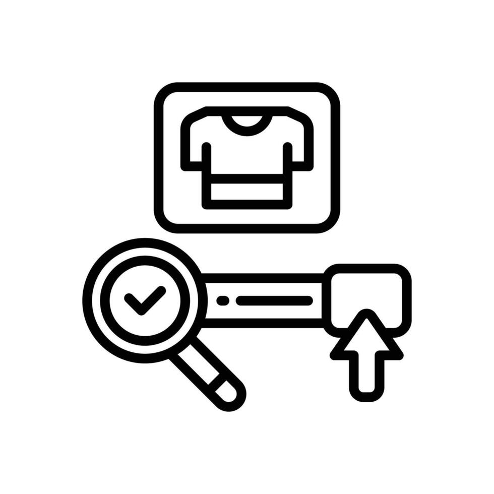 product search line icon for your website, mobile, presentation, and logo design. vector