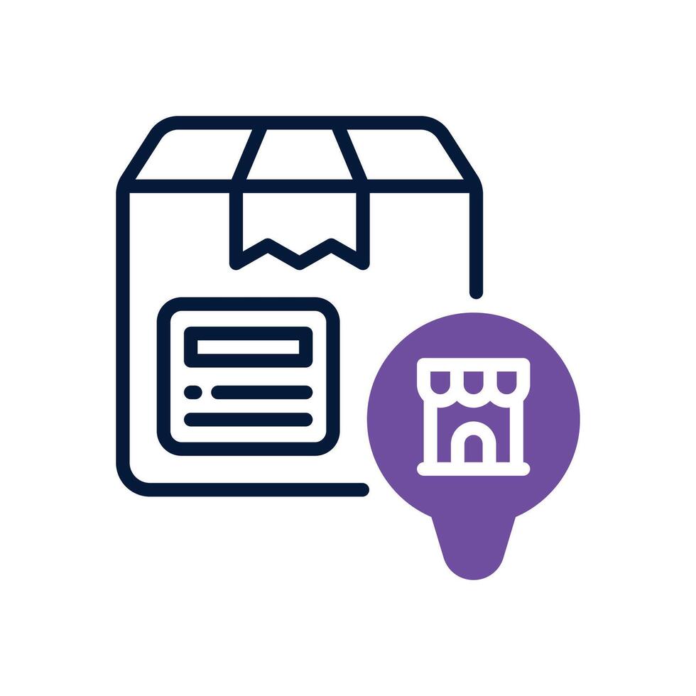 return product dual tone icon for your website, mobile, presentation, and logo design. vector