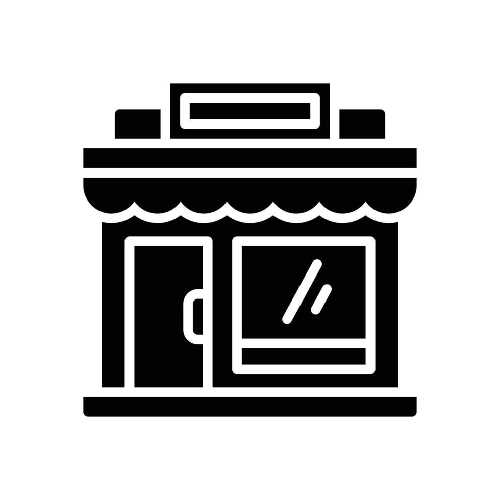 shop glyh icon for your website, mobile, presentation, and logo design. vector