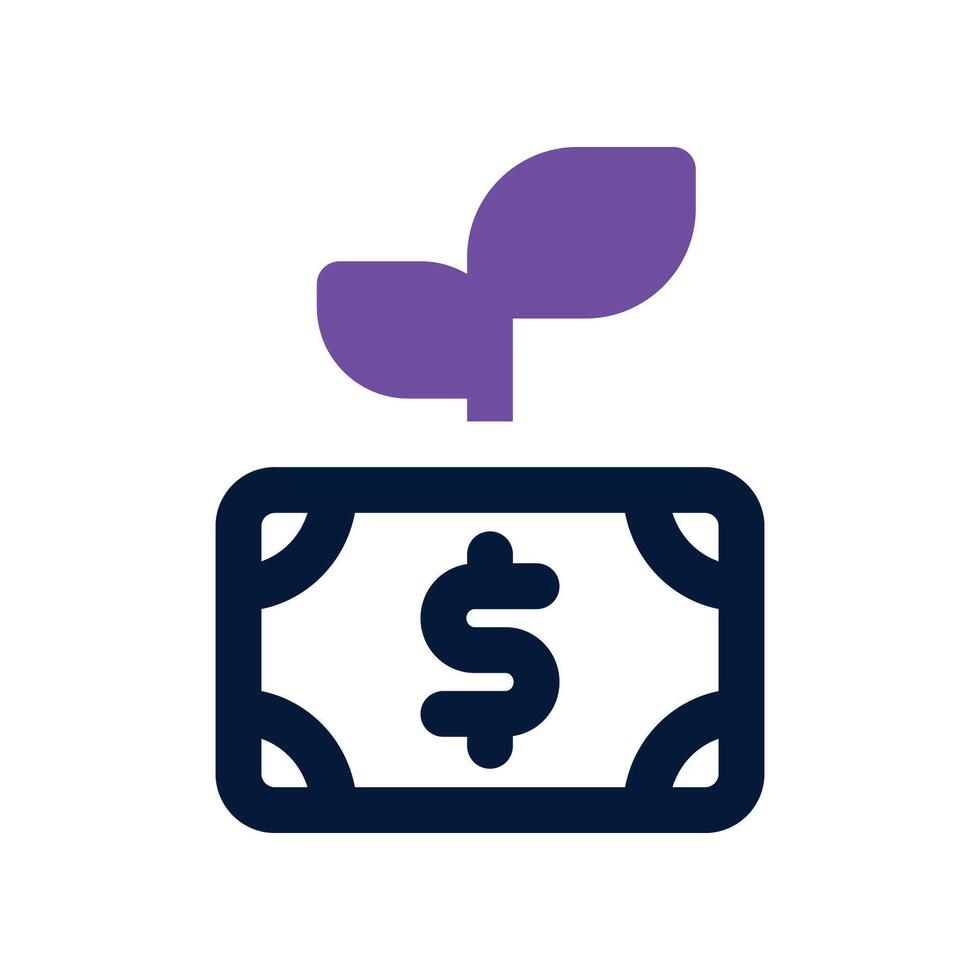 passive income dual tone icon vector