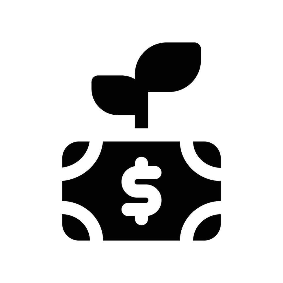 passive income solid icon vector