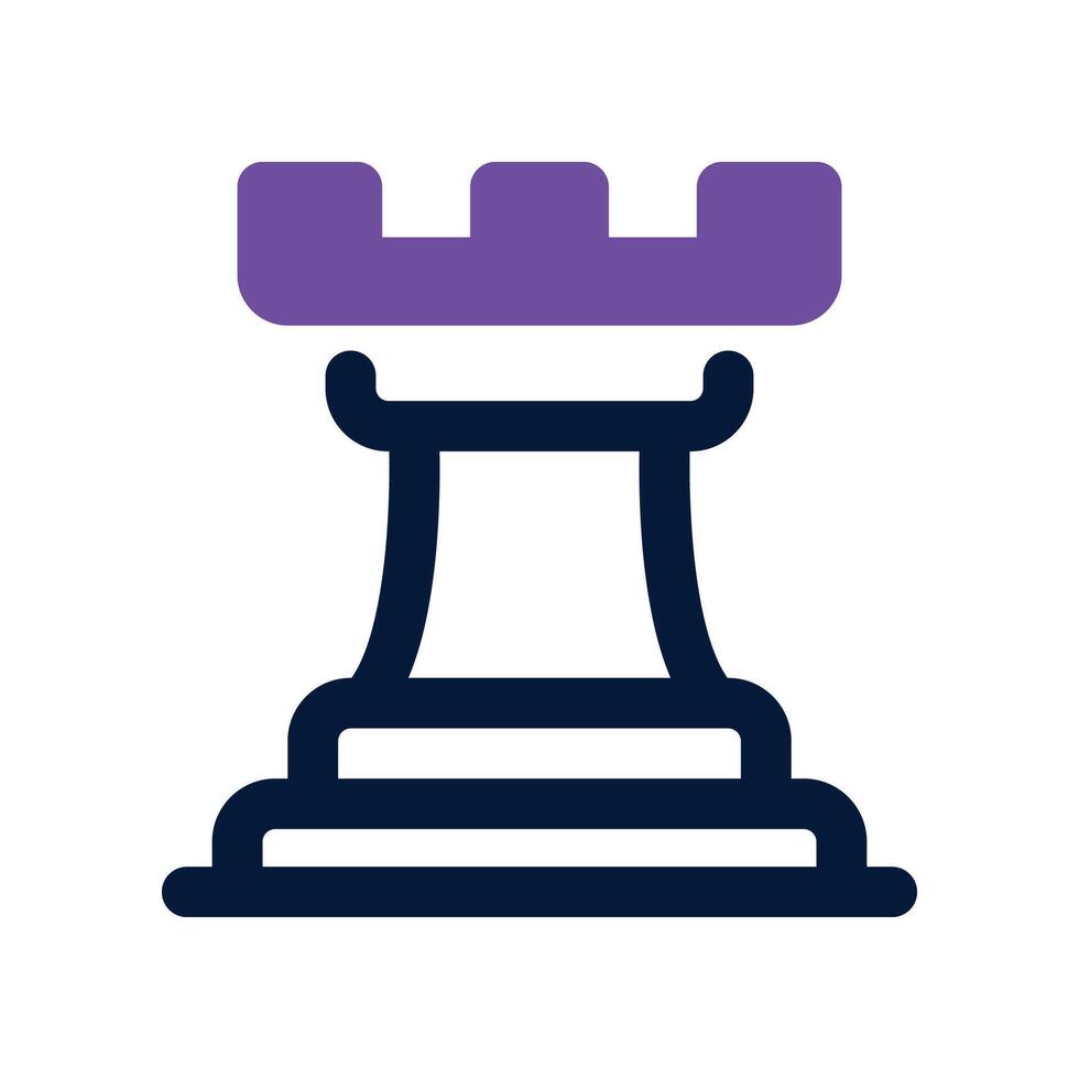 strategy dual tone icon vector