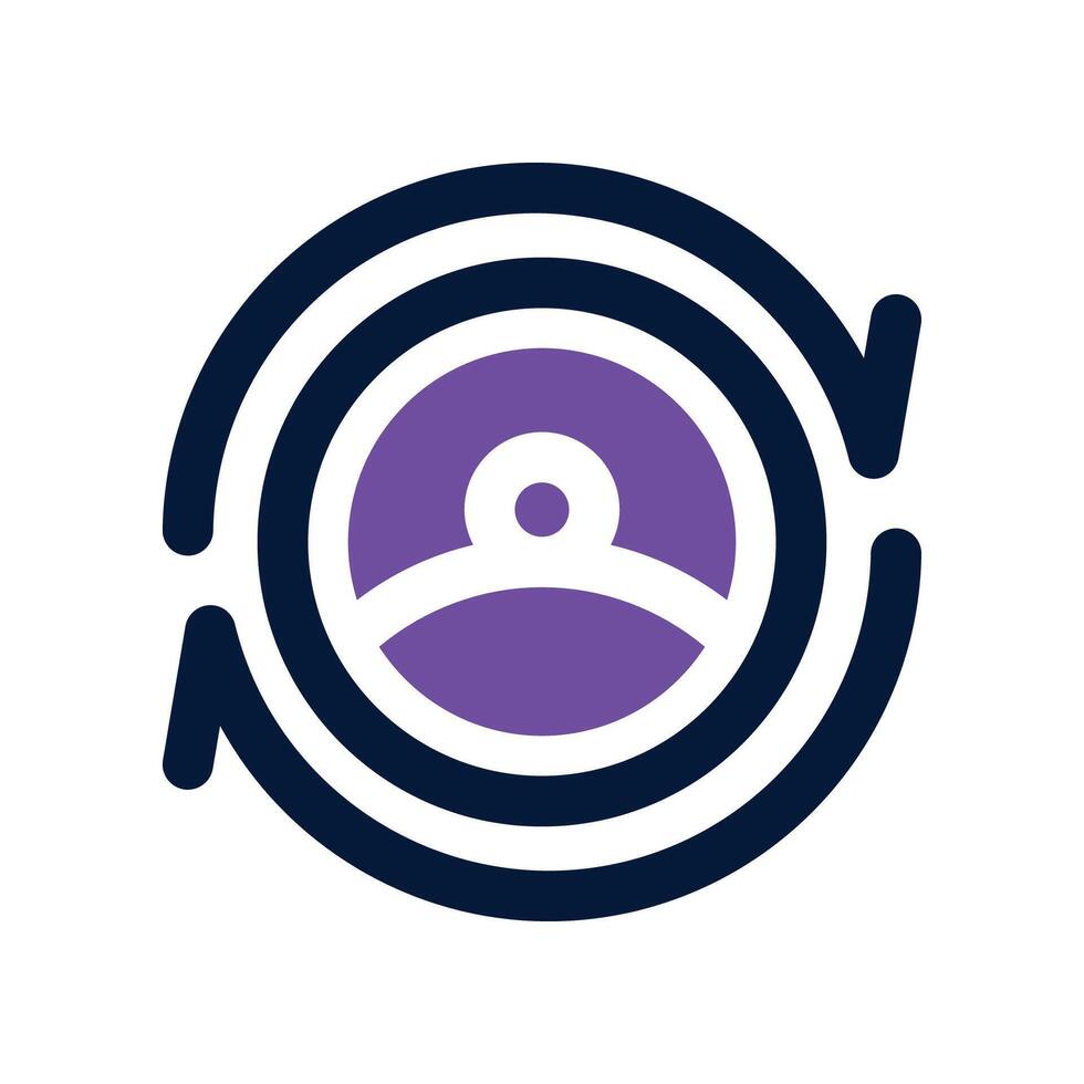user dual tone icon vector