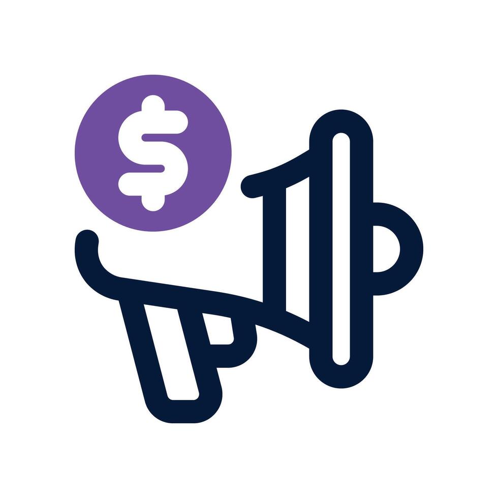 marketing dual tone icon vector