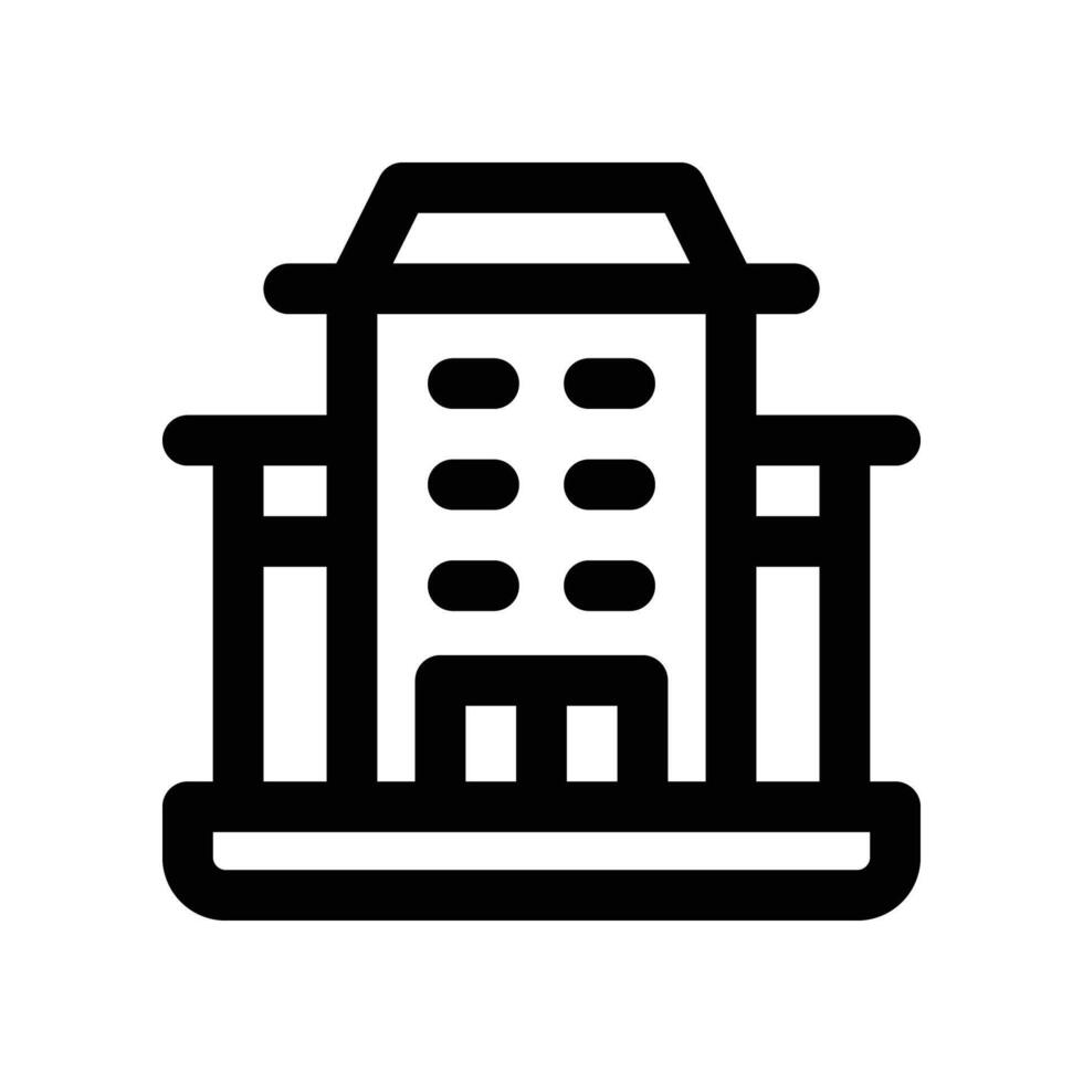 building line icon vector