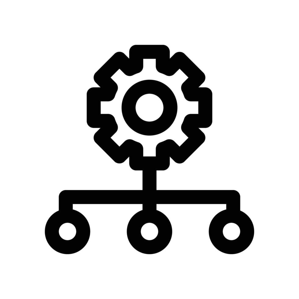 strategy planning line icon vector