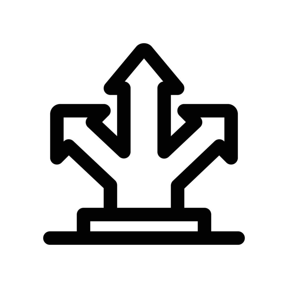 direction line icon vector