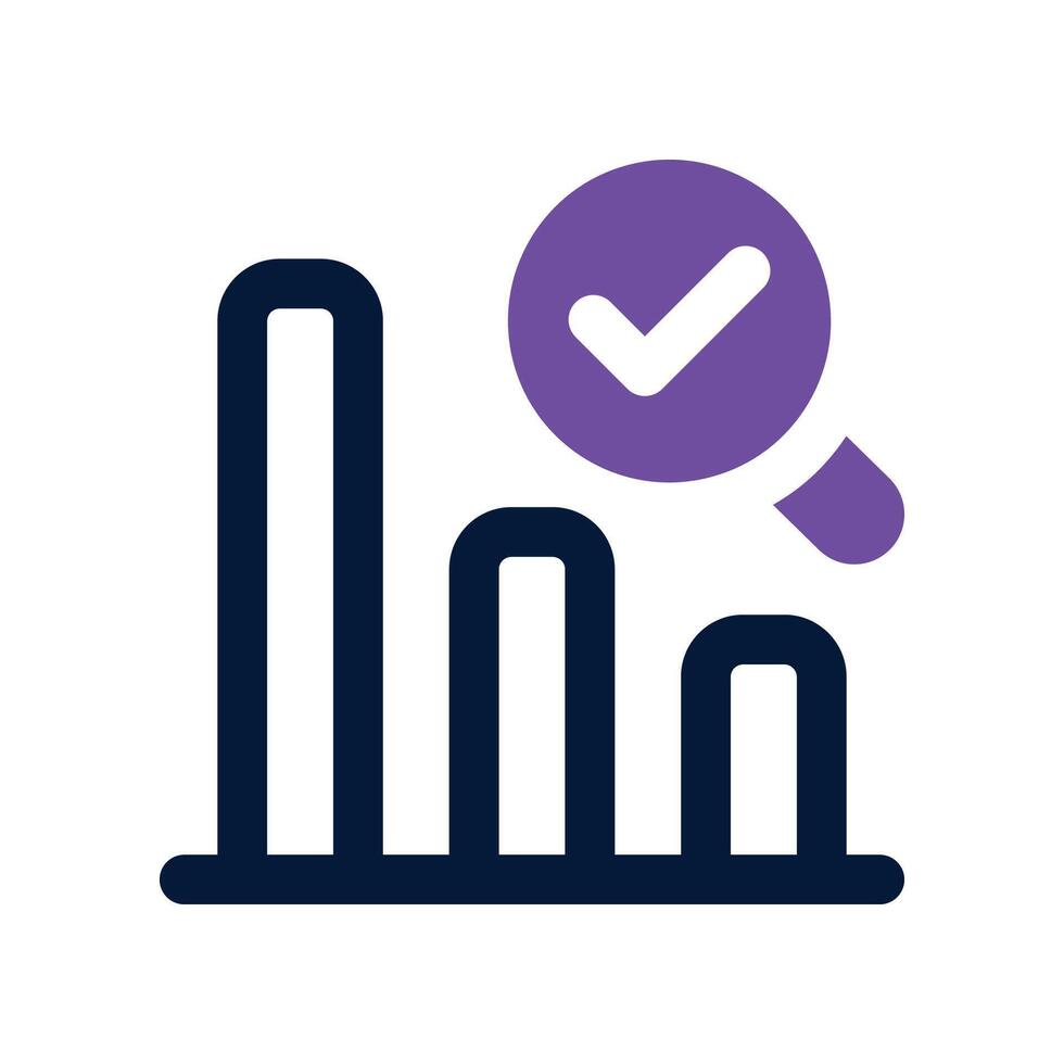 research dual tone icon vector