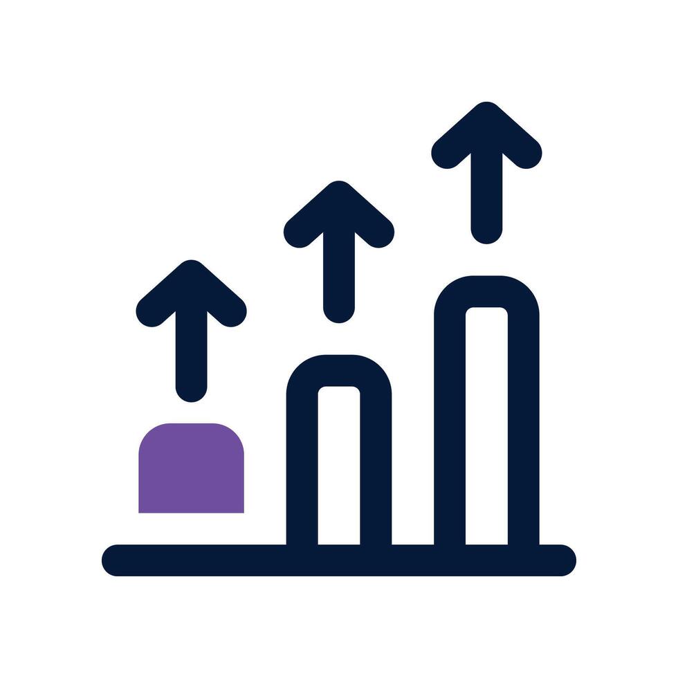 progress dual tone icon vector