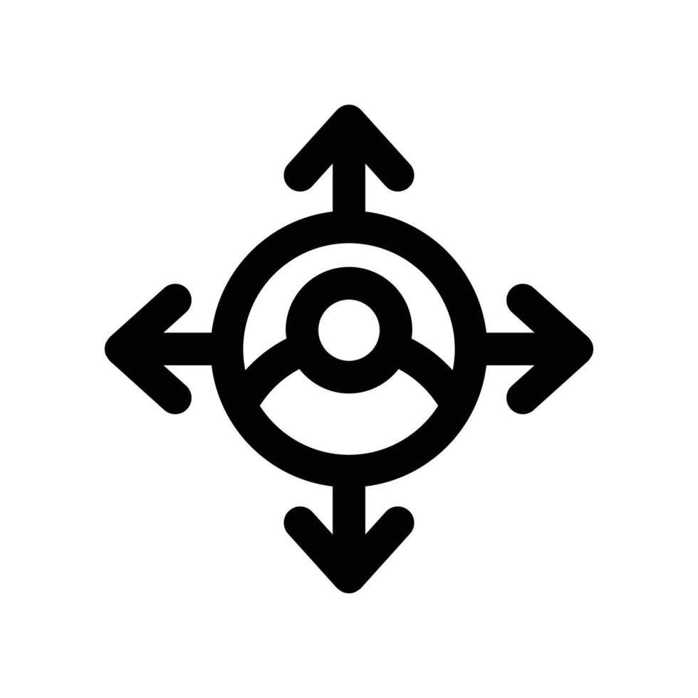 network line icon vector