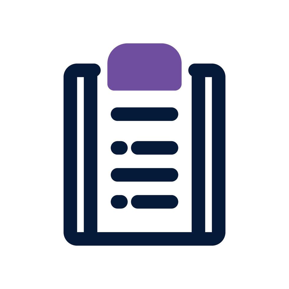 brief dual tone icon vector