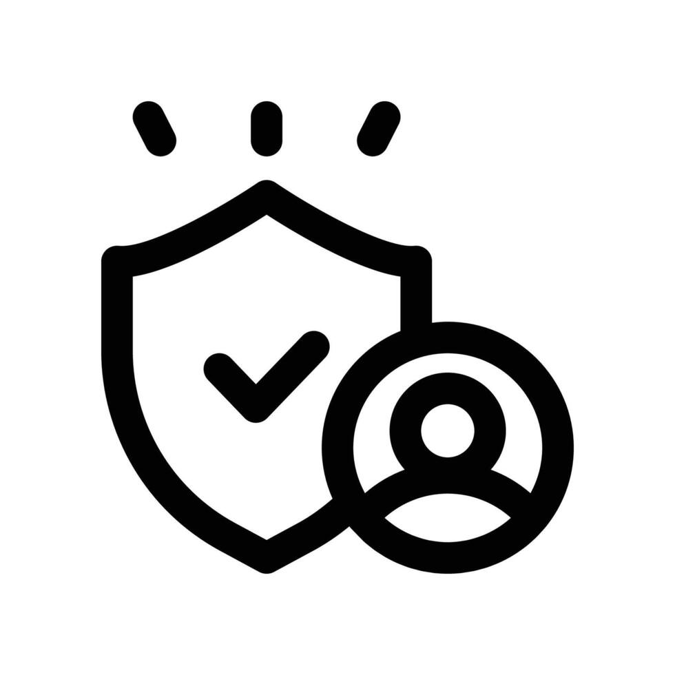 trust line icon vector