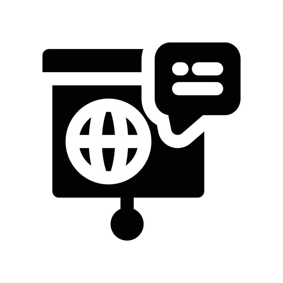 analytics solid icon vector