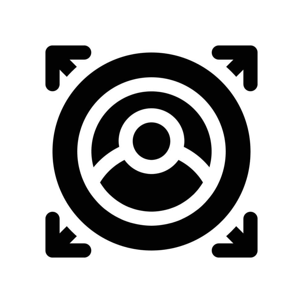 decision making solid icon vector